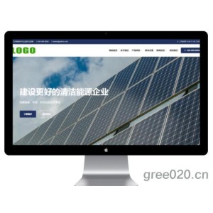 新能源太阳能光伏类网站模板