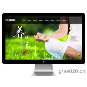 经络养生健康网站模板,养生会所机构网站源码下载