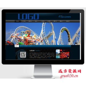 响应式儿童乐园游乐设施设备工程安装类pbootcms模板