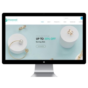 珠宝首饰外贸企业网站模板